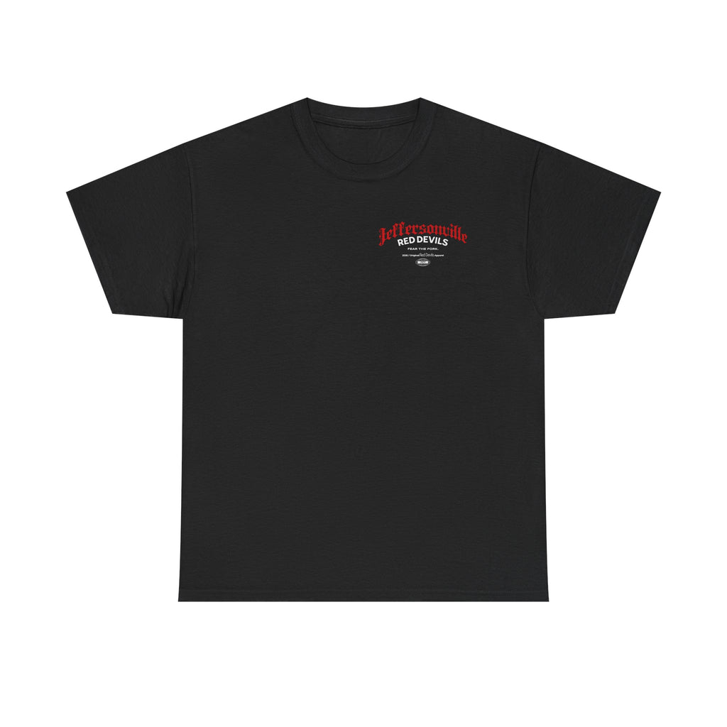 Red Devils Script Fear the Fork Tee