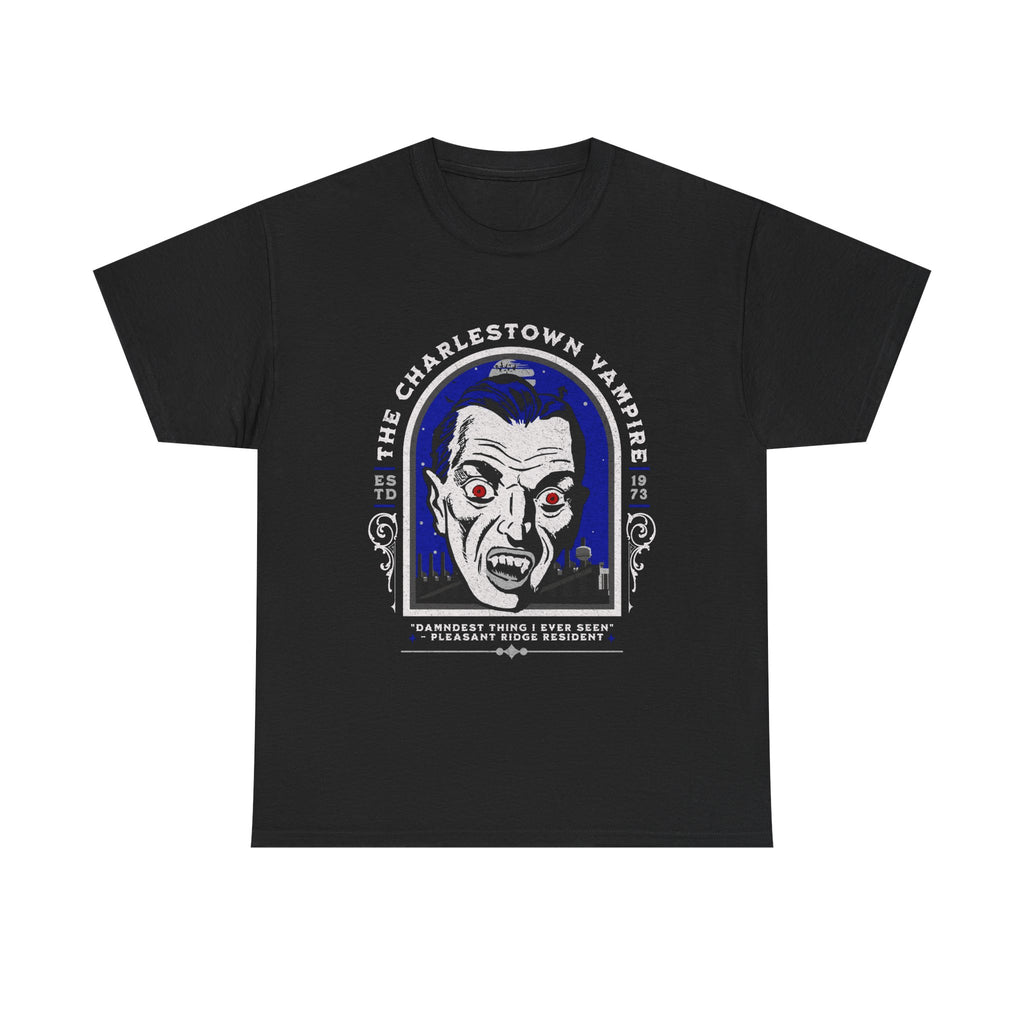 Vampire Tee - "The Charlestown Vampire" Retro Gothic Graphic Shirt